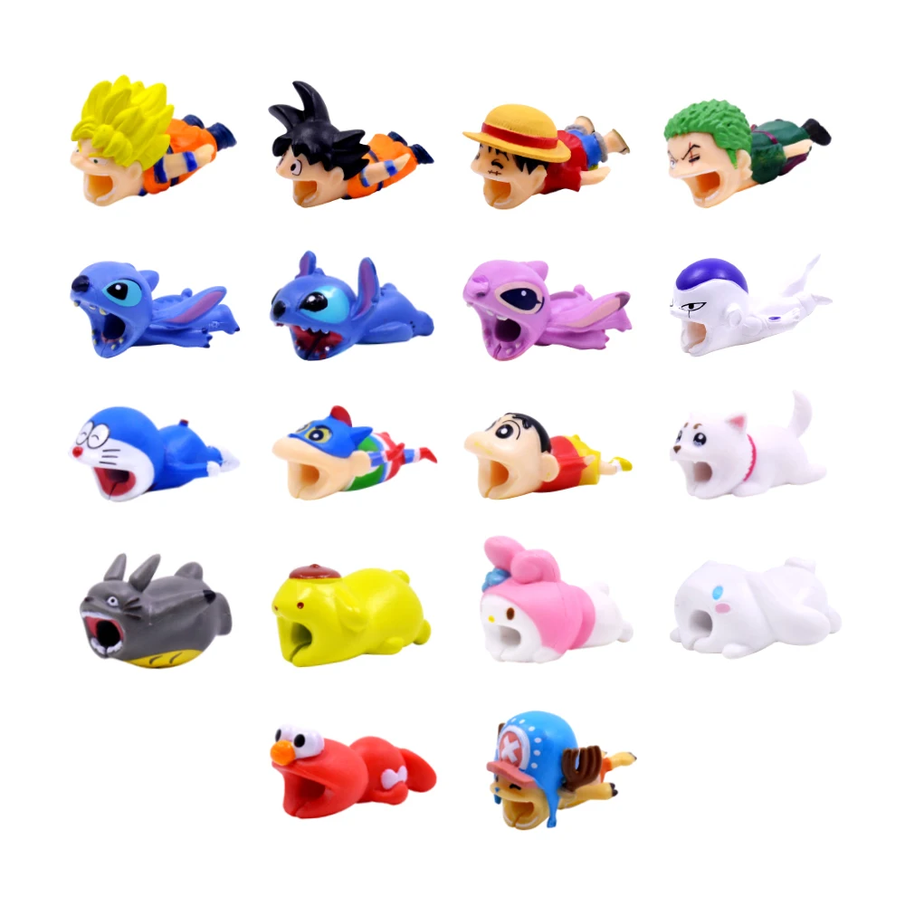 CHIPAL Cute Bite Animal защита для кабеля iPhone USB органайзер держатель телефона с