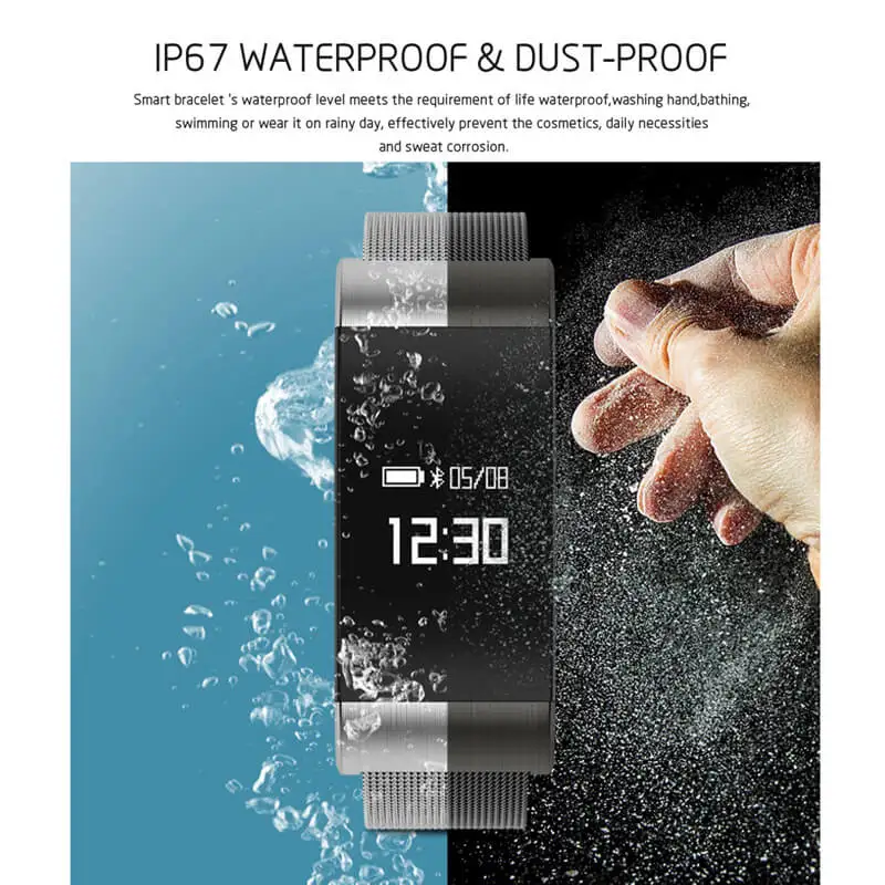 YKSO умный Браслет монитор сердечного ритма Смарт часы группа крови Давление