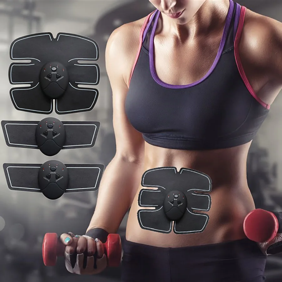 Dropshipping USB charger EMS Abdominal Muscle Stimulator Trainer Electric Cellulite Massager Body Shaping Massage Slim Belt Tool | Красота и