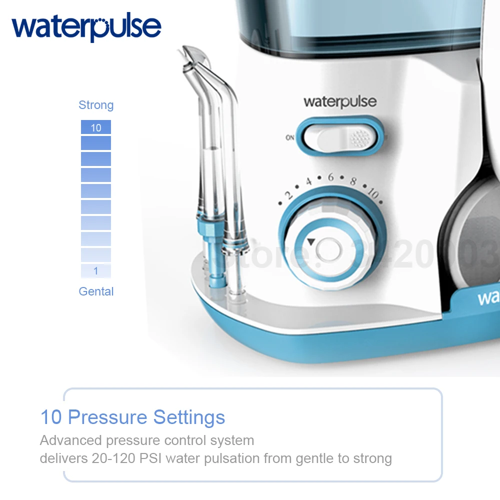 Ирригатор для полости рта Waterpulse V300 800 мл с 7 насадками|Держатель зубной нити| |