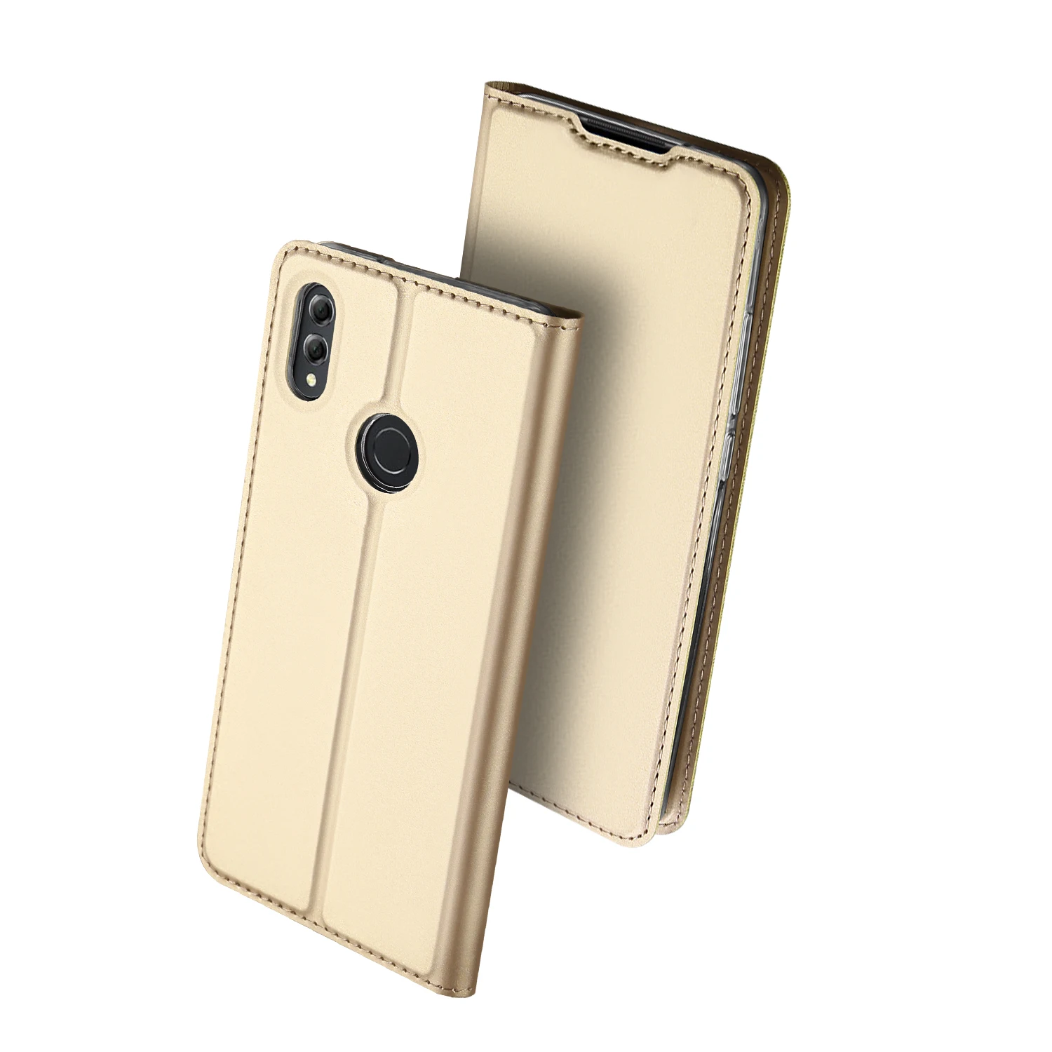 Роскошный Флип PU кожаный бумажник-книжка чехол для huawei Honor 8X Max чехол ARE-L22HN ARE-L32 ARE-AL00 чехол для телефона Coque Hoesjes - Цвет: Золотой
