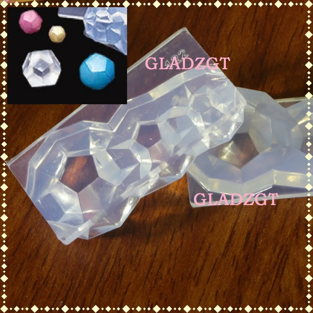 GLADZGT 3D стерео драгоценный камень мяч плесень полностью прозрачный DIY декоративное ремесло ювелирных изделий смолы формы для ювелирных изделий