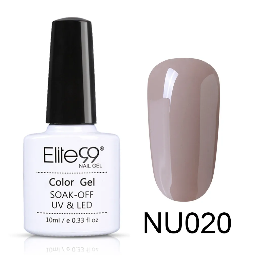 NU020 Elite99 10 мл телесный цвет серия Гель-лак для ногтей впитывающийся Гель-лак для ногтей полуперманентный Гель-лак для ногтей - Цвет: NU020