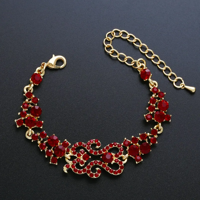 Женский браслет с подвесками черный камнями украшенный стразами brtj94 - купить по