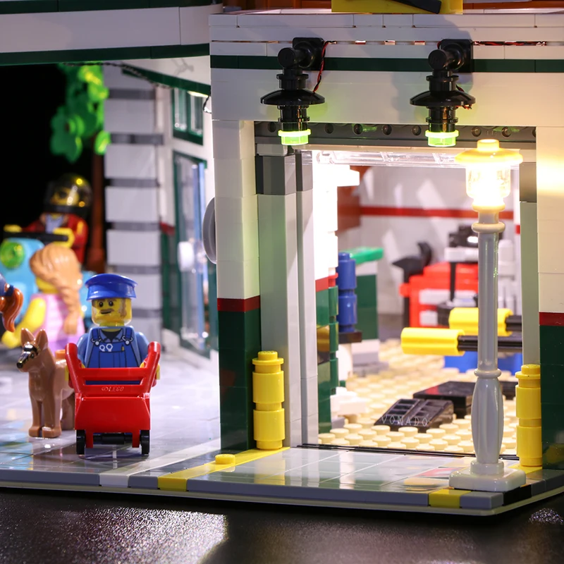 Светодиодная лампа для LEGO2019 новая уличная серия 10264 угловая Автомобильная
