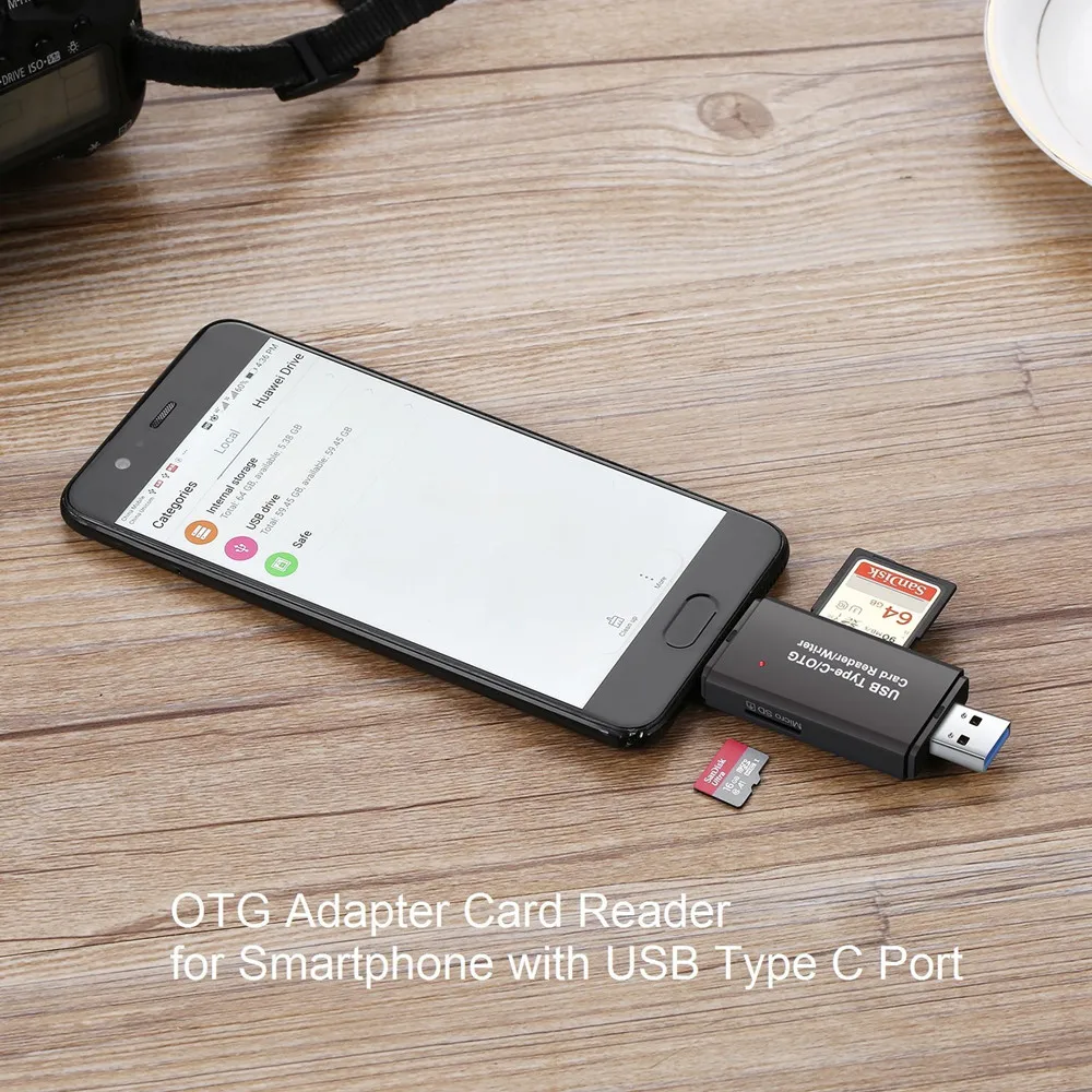 USB 3.0 Type C Card Reader OTG Adapter SDXC SDHC SD MMC RS-MMC Micro For Smartphone Laptop | Компьютеры и офис