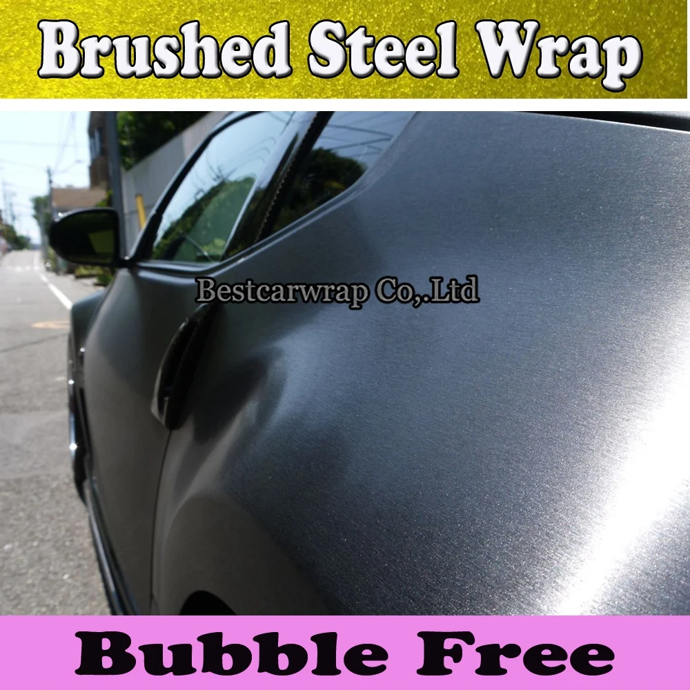 Черная матовая алюминиевая стальная виниловая автомобильная пленка
