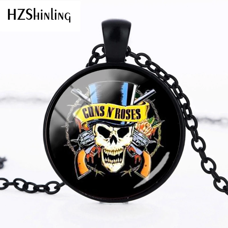 Лидер продаж 2019 модное ожерелье с художественным рисунком рок группы Guns N Roses в