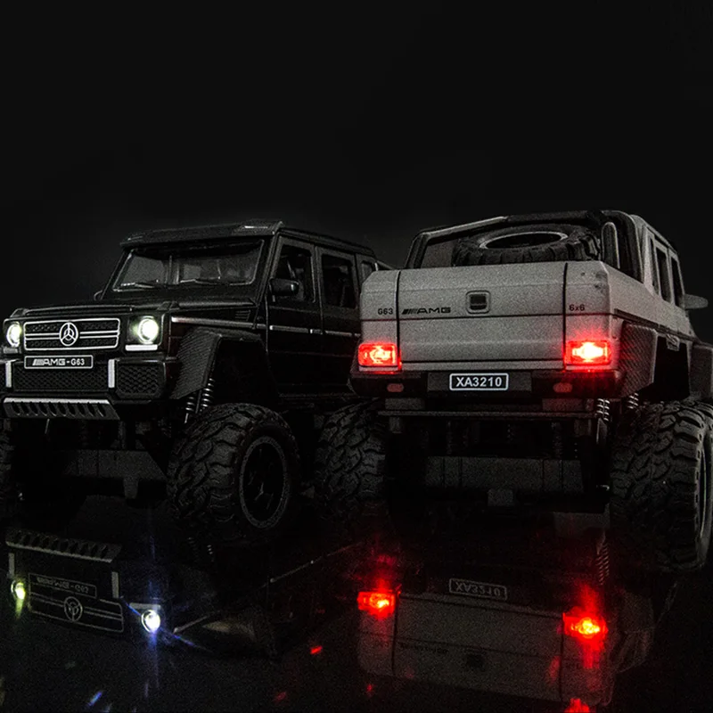 1:32 Benz 6 патронов G63 литая под давлением модель автомобиля Коллекция украшения для детских игрушек металлический материал игрушечный автомобиль открыть дверь и вытянуть назад