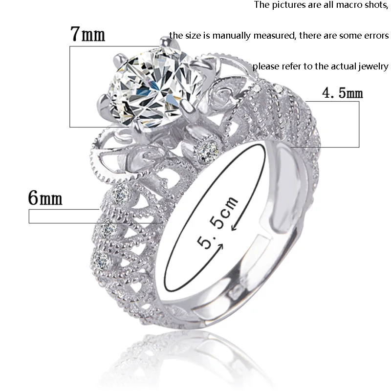 808 STORE Hot Sale Fashion Classic Design Jewelry Adjustable Ring Engagement Wedding Party Rings Accessories | Украшения и
