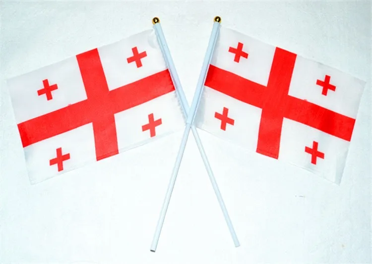 

14 * 21 cm Georgia hand signal waving flag small banner flags
