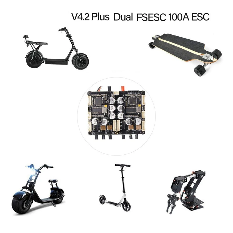 V4.2 плюс двойной Fsesc 100A Esc электронный контроль скорости с Bec радиатором для
