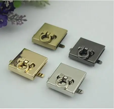 

(10 PCS/lot) high-grade surface light square general twist lock bags handbags hardware metal accessories