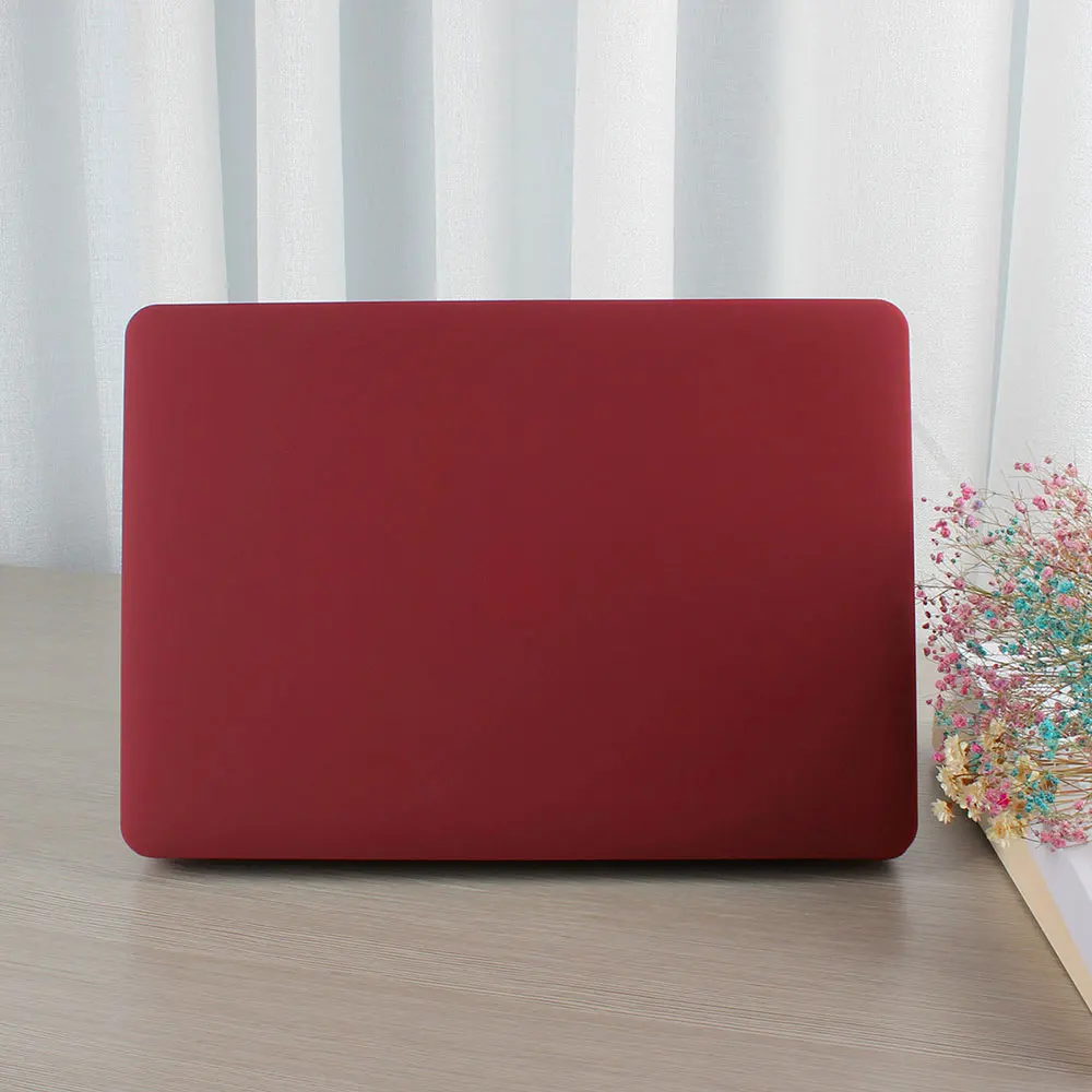 Matte wine red Кристально чистый матовый жесткий чехол для Macbook Pro 13,3 15 16 A2141 Pro retina 12 13 1" Air 11 13 A1932 корпус для ноутбука - Цвет: Matte wine red