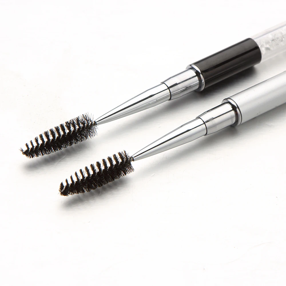 Серебристые/черные кисти для макияжа ресниц ELECOOL палочки туши Аппликаторы с