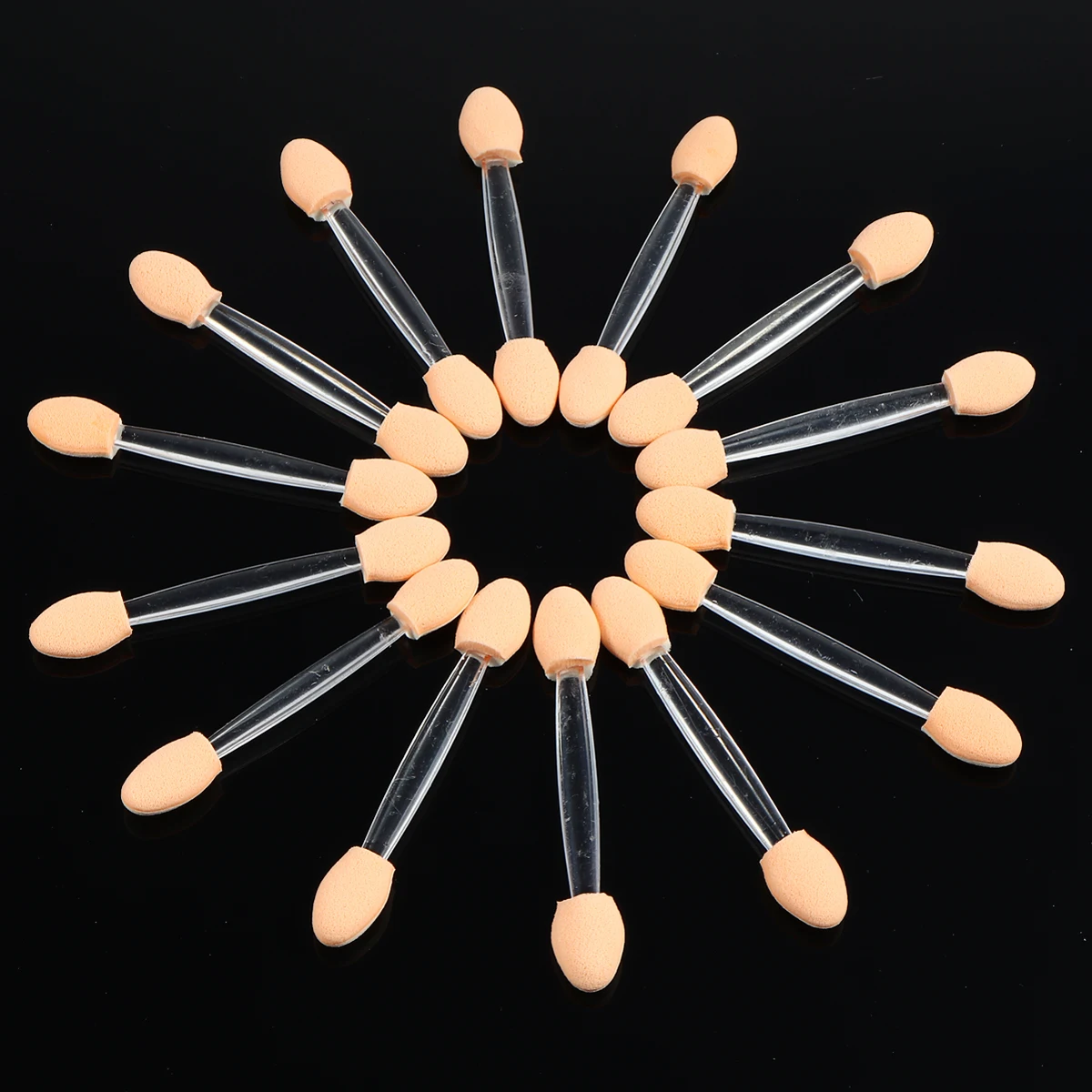 100 шт./компл. одноразовые двухконцевые тени для век Губка кисточка палочка бровей