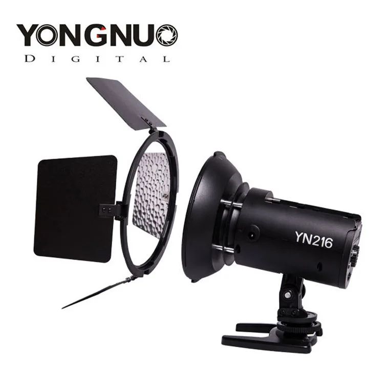 Светодиодный студийный свет для видео Yongnuo YN216 Pro с 4 цветными пластинами цифровых