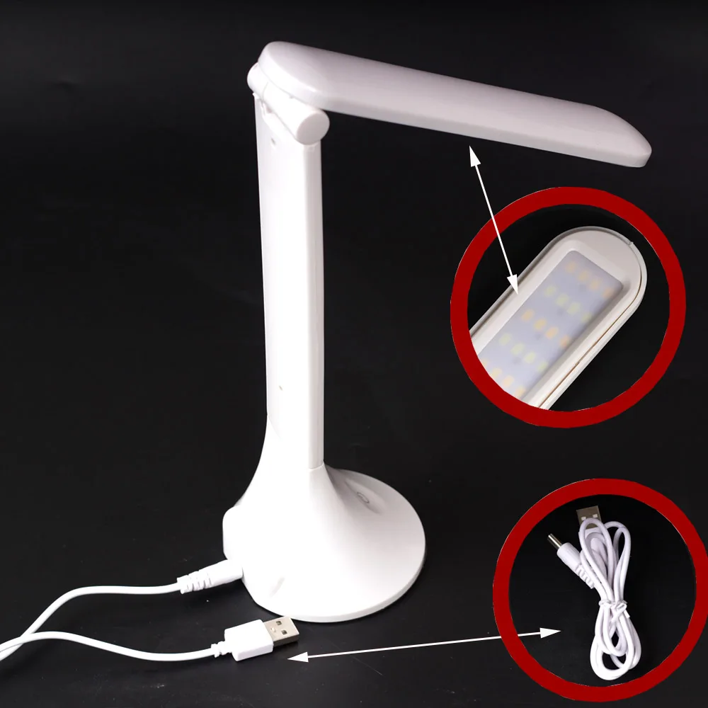 Manicure Night vision lamp Foldable Dimmable Rotatable Eye Care LED Touch-Sensitive Controller USB Charging Port nail tool | Красота и