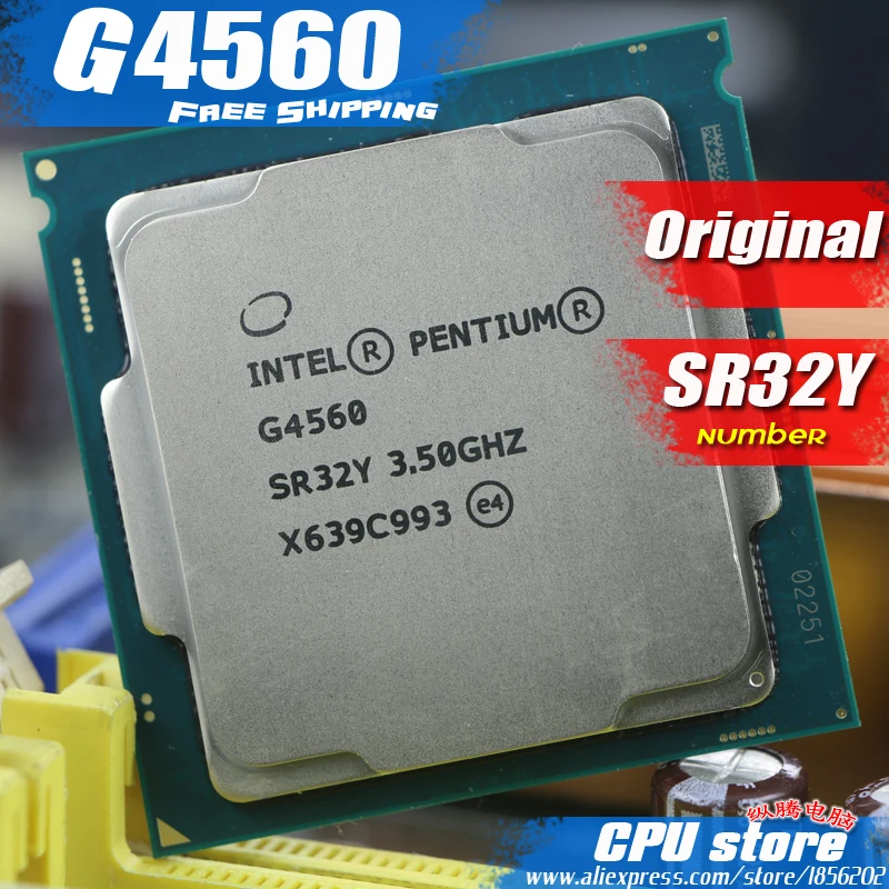 Процессор Intel Pentium G4560 LGA1151 3 5 ГГц/3 Мб 14нм двухъядерный процессор 100% рабочий