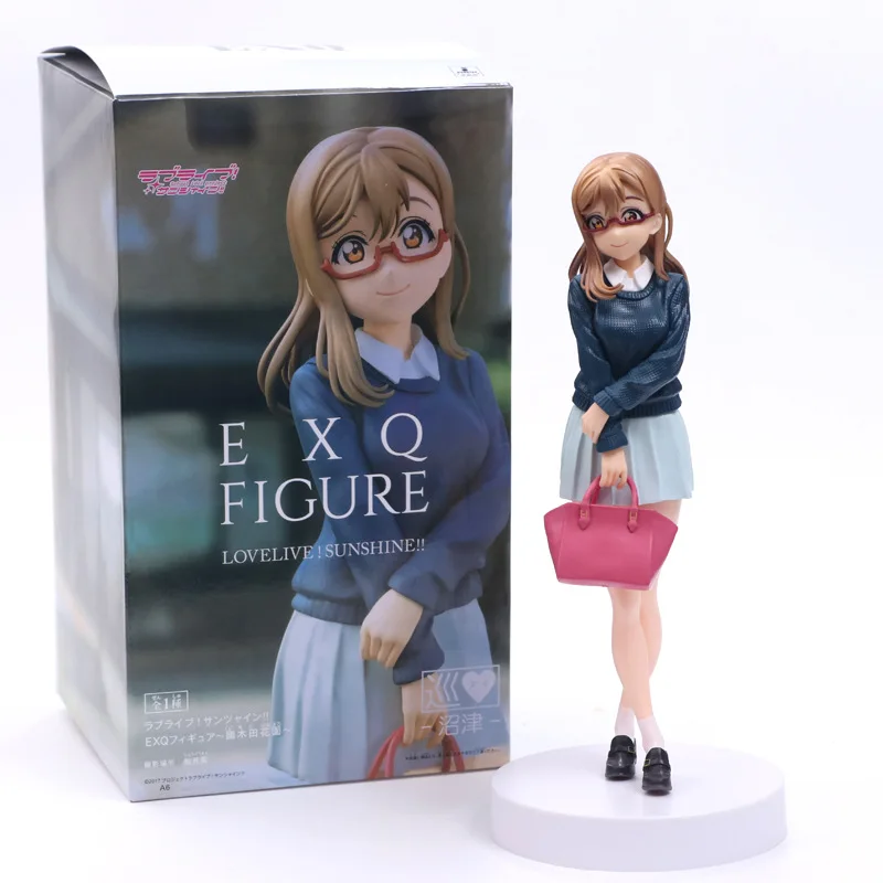 style A with box 24 см аниме Love Live EXQ SUNSHINE Girls School Idol Project Kunikida Hanamaru Ruby Kurosawa ПВХ фигурка Коллекционная модель игрушки - Цвет: style A with box