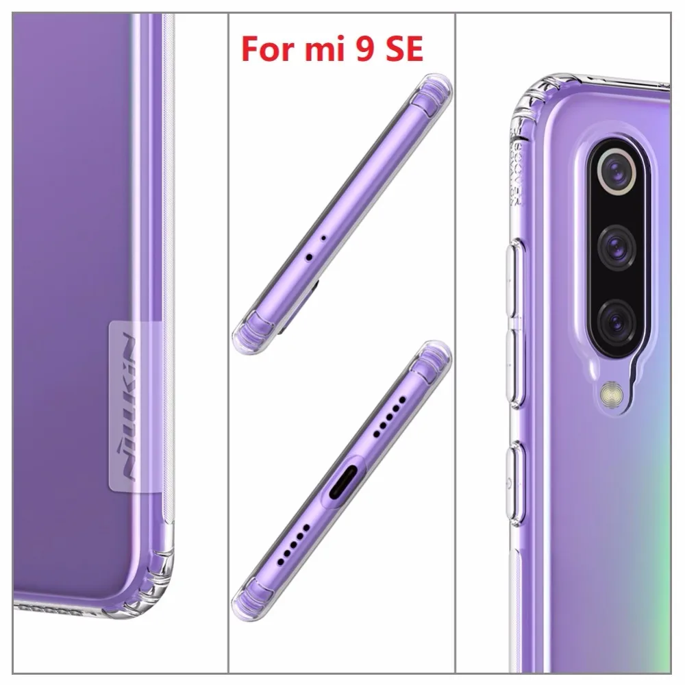 Для xiaomi mi 9 чехол для xiaomi mi 9 se чехол NILLKIN натуральный прозрачный ТПУ мягкий Задний защитный силиконовый чехол