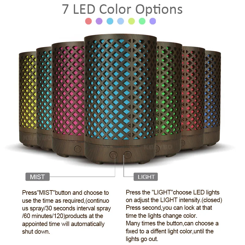 Бамбуковый увлажнитель воздуха 100 мл диффузор эфирного масла Аромалампа