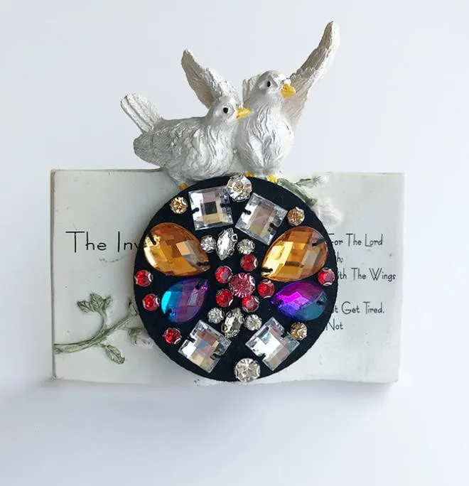 5 2 см круглая Цветная брошь со стразами и бусинами нашивки аппликация винтажная