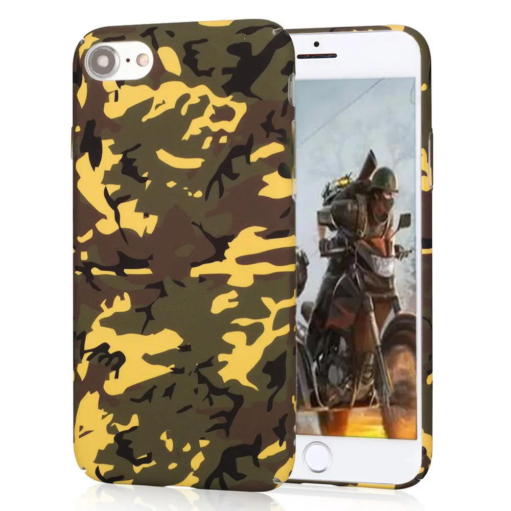 L-FADNUT винтажный камуфляжный чехол для iPhone X Xr Xs Max Модный Матовый Бампер 7 8 6 6S 5 5S SE