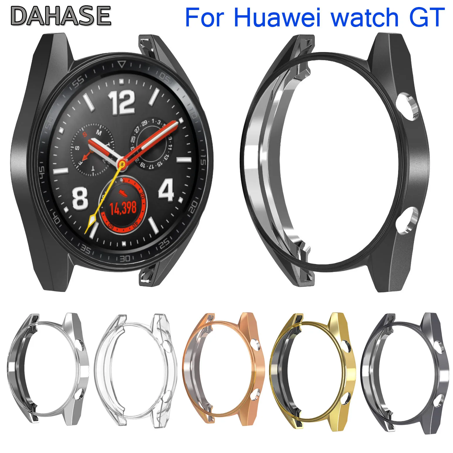 Защитный чехол из ТПУ с покрытием для Huawei Watch GT бампер мягкий силиконовый часов