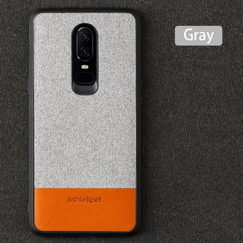 Деловой Магнитный чехол для oneplus 7 Pro, тканевый противоударный автомобильный держатель, 1+ 6 т, чехол, сшитый стежком, один плюс, 6, 6, 5, 5, 7Pro - Цвет: Gray