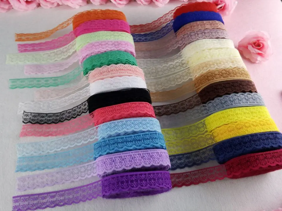 27 цвет! 10 ярдов Высокое качество кружева ленты DIY одежды, свадебное платье, украшения ювелирных изделий