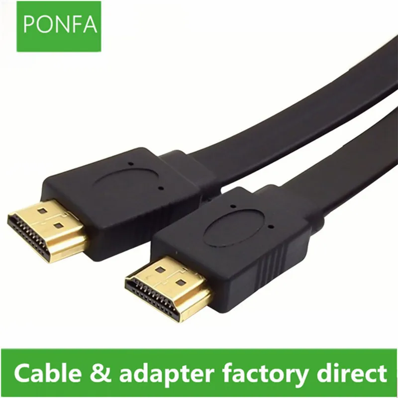Высокое качество 30 см Full HD короткий кабель HDMI Поддержка 3D штекер плоский Шнур для