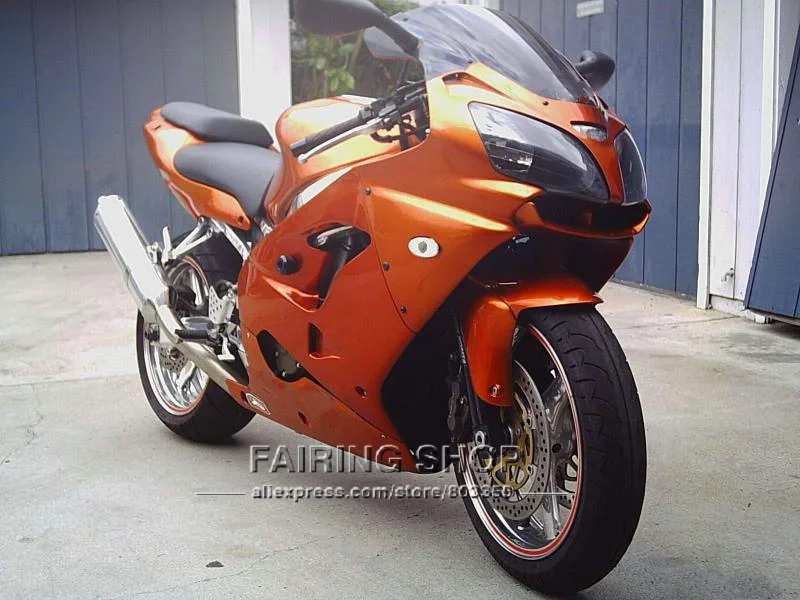 Кузов Пластиковые обтекатель комплект для Kawasaki ninja ZX9R 2000 2001 сожженных оранжевые обтекатели комплект ZX9R 00 01 MK50