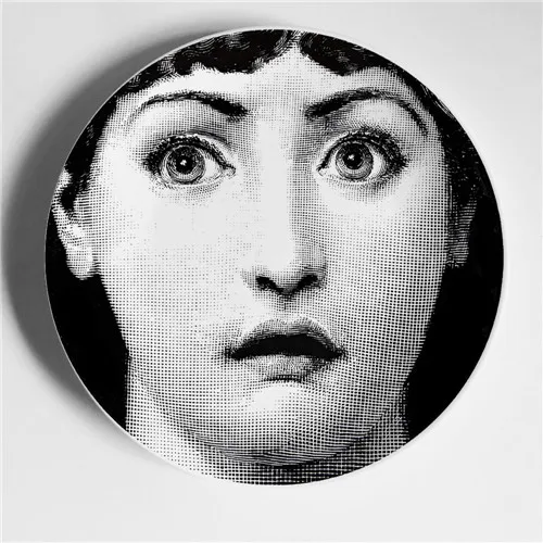 6/7/8 Дюймов Мода из Милана, Fornasetti таблички дома декоративная тарелка Декор на стену посуда арт фарфоровое блюдо украшение дома - Цвет: 9
