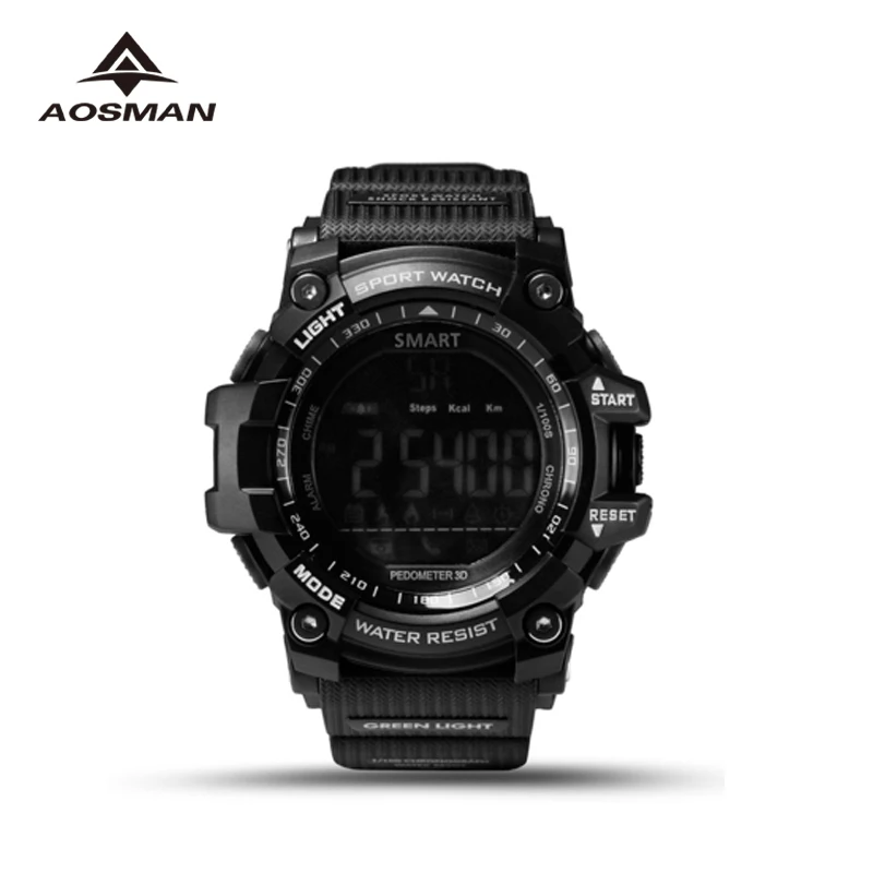 Aosman sportwatch 5ATM Водонепроницаемость swimmming Смарт часы для мужчин Поддержка Bluetooth