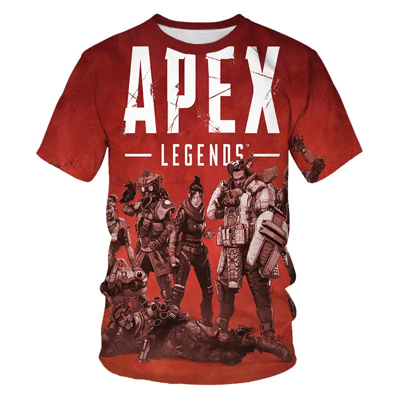 Новинка 3D футболка Apex Hero с принтом круглый вырез Мужская/женская летняя