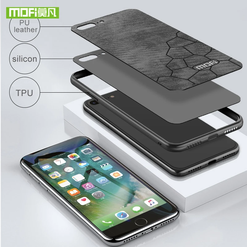 Для iPhone 8 чехол plus силиконовый люксовый бренд для apple 7 Оригинал mofi 360 защитная