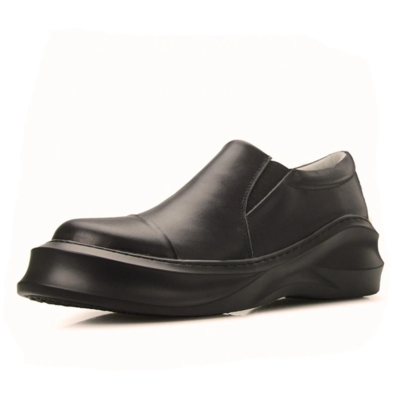 Famous designer brand real leather thick soles platform white casual footwear Chaussure Male flatform cheap plateau shoe for men | Обувь