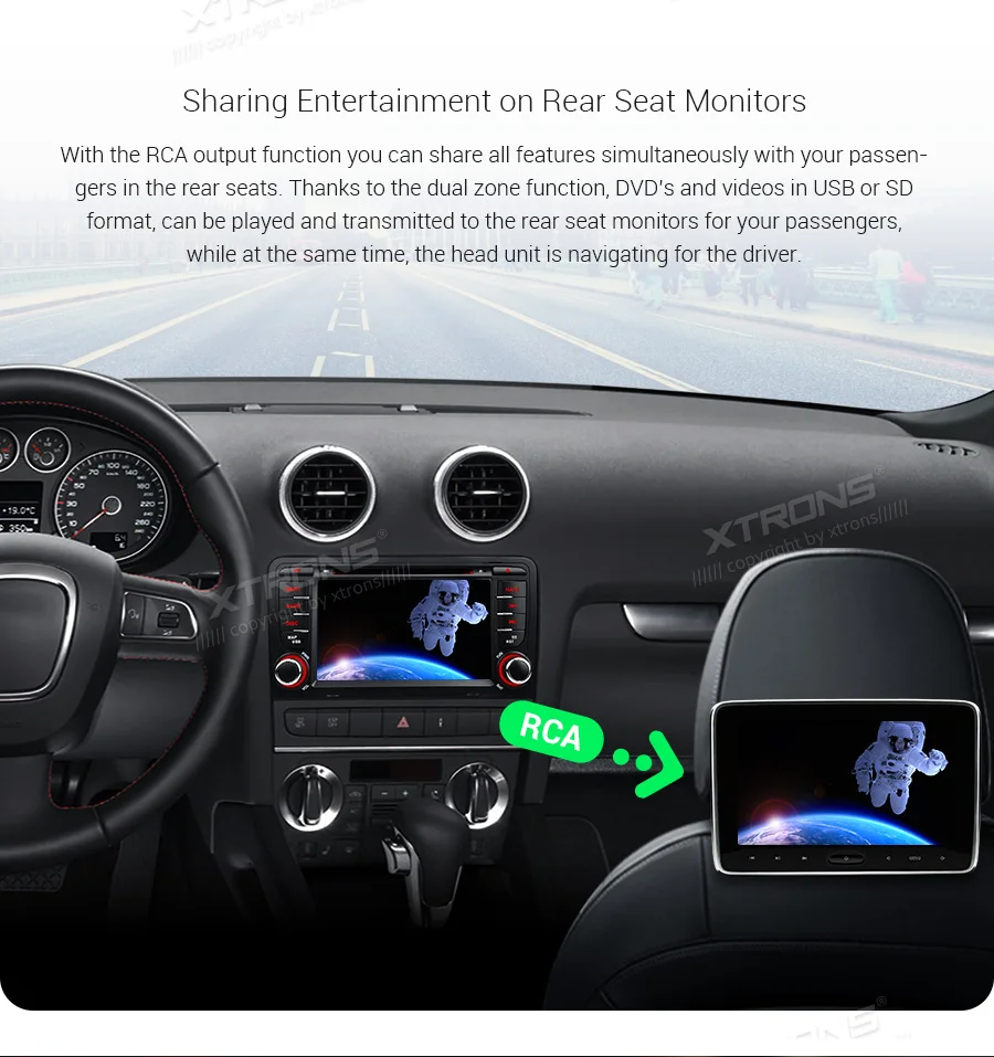 XTRONS " Android 9,0 автомобильный dvd-плеер для Audi A3 8P 2003 2004 2005 2006 2007 2008 2009-2012 S3/RS3 Sportback радио gps TPMS