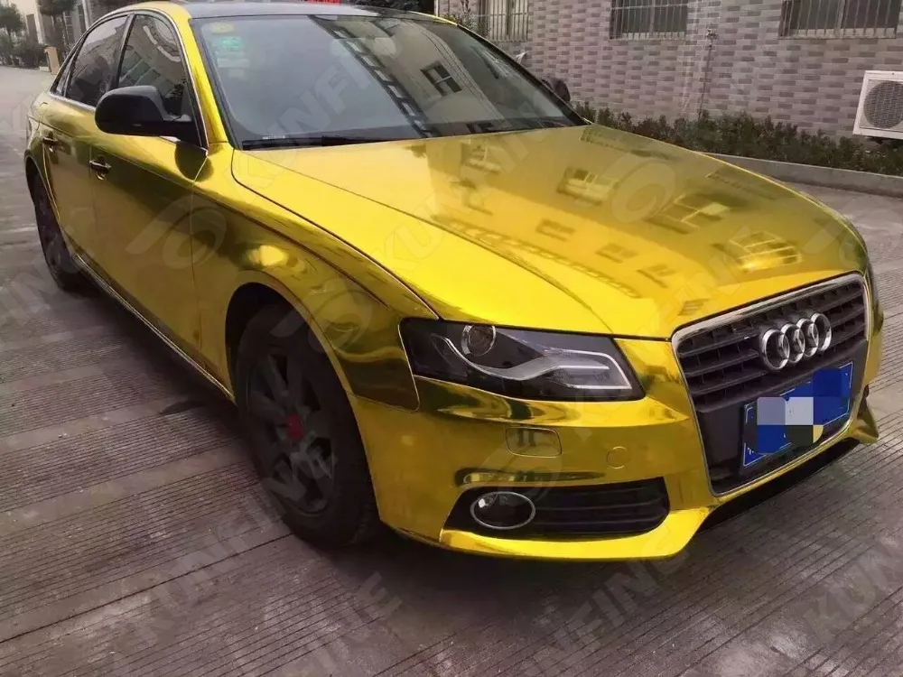 

Car Styling Wrap Chrome Gold Car Vinyl film Body Sticker Car Wrap with Air Free Bubble for Vehiche 1.52*18M /Roll