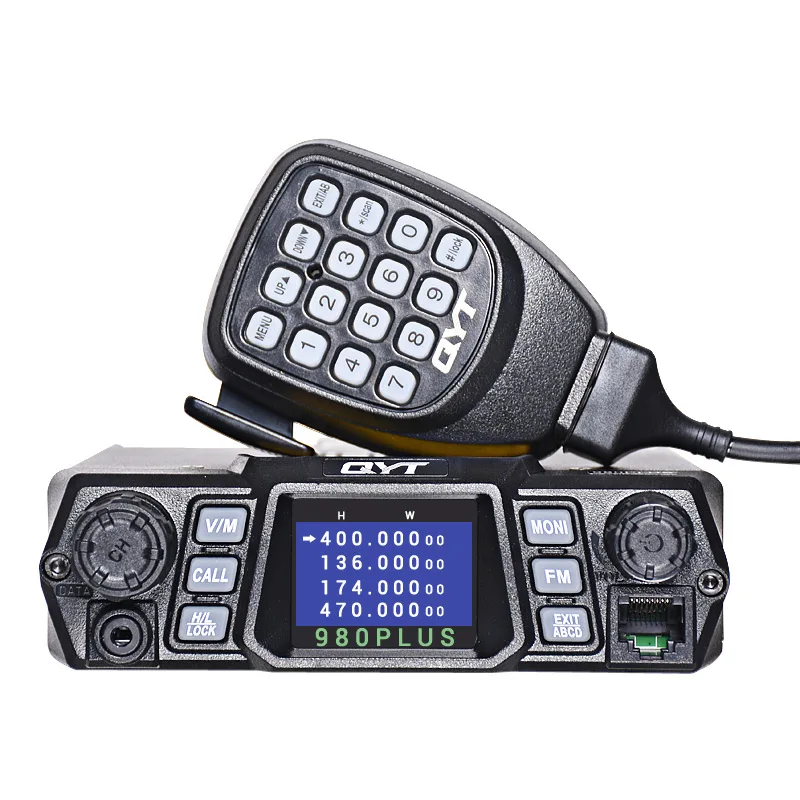 standard QYT kt-980plus Автомобильная радиостанция портативная рация колонки telsiz Интерком трансивер Колонка Двухдиапазонная мощная - Цвет: standard