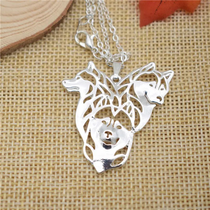 LPHZQH модное ожерелье в стиле бохо Чи с рисунком из мультфильма Сибирская Хаски