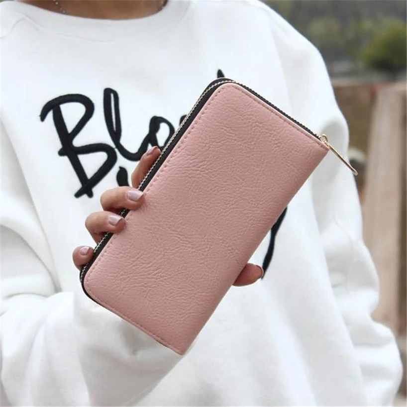 Aelicy Fashion Long Wallet Cartoon Cute Cat Women Girls PU Leather Card Holders Money Bag Change Purse Coin Phone Pocket | Багаж и сумки