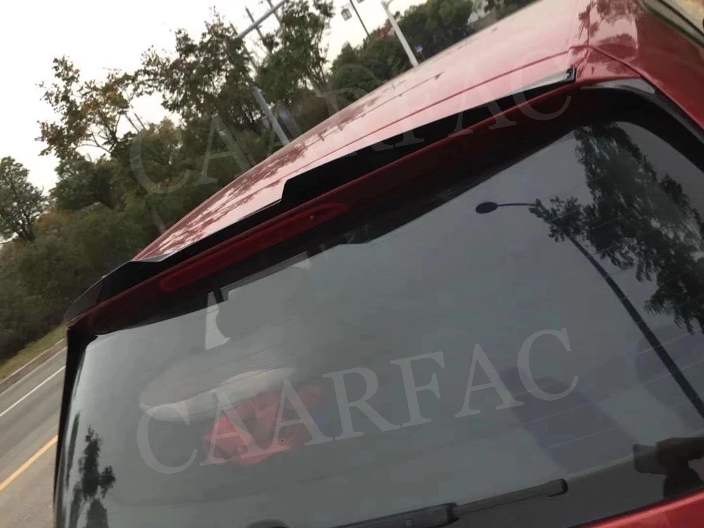 Задняя крыша спойлер Сторона нож крылья для Volkswagen VW Polo стандарт 2011- не GTI R ABS пианино черная отделка фартуки Winglet