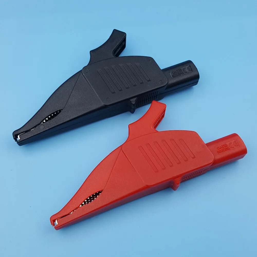 2 шт высокотоковый изолированный безопасный Дельфин зажим тестовый зонд с 4 мм