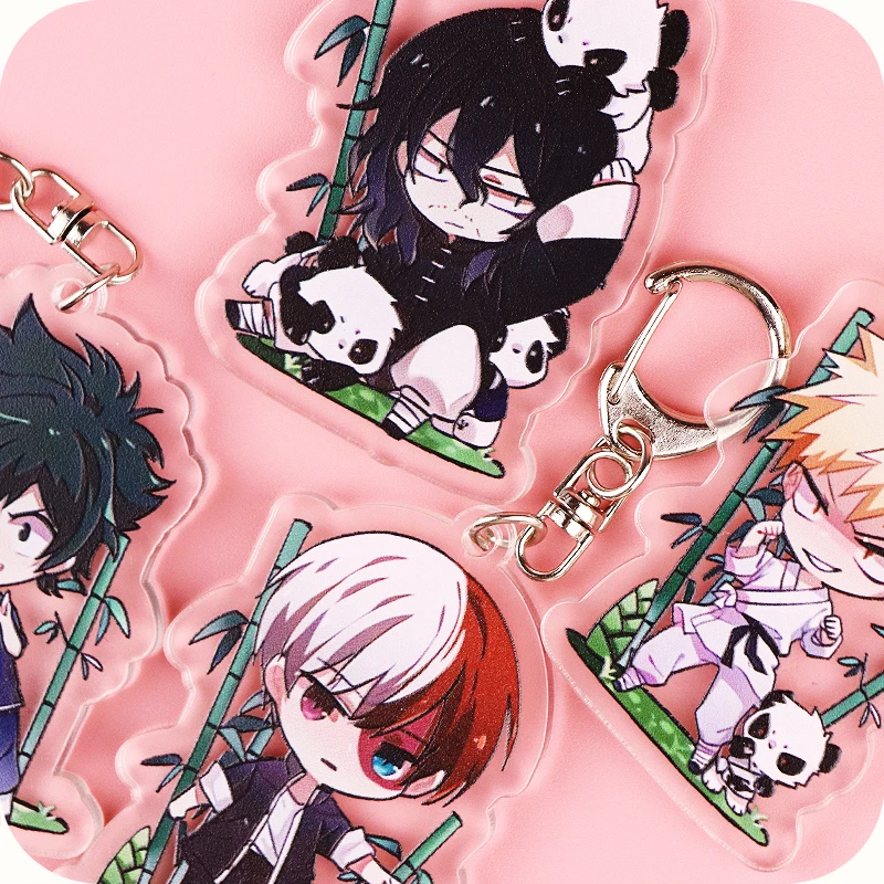 7 pcs/set Anime My hero academia keychain Boku no Hero Akademia figure Acrylic keyring cosplay pendants free shipping | Игрушки и хобби