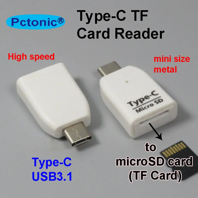 PCTONIC USB3.1 Type C TF OTG адаптер micro SD высокоскоростная карта microSD для macbook type телефон Huawei