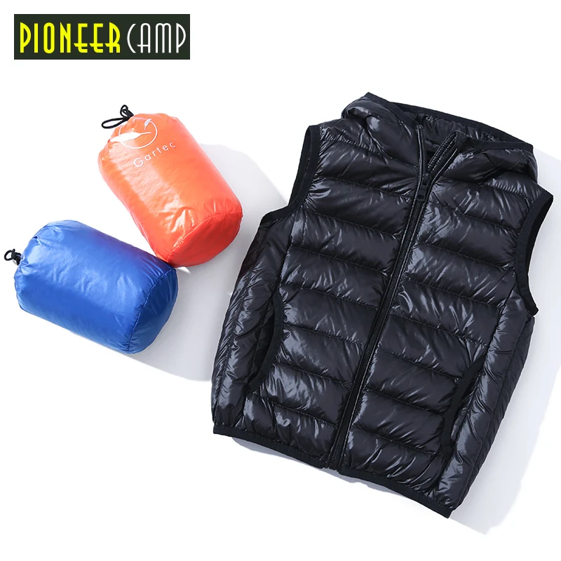 Pioneer camp/детский новый зимний жилет для мальчиков детская одежда на утином пуху