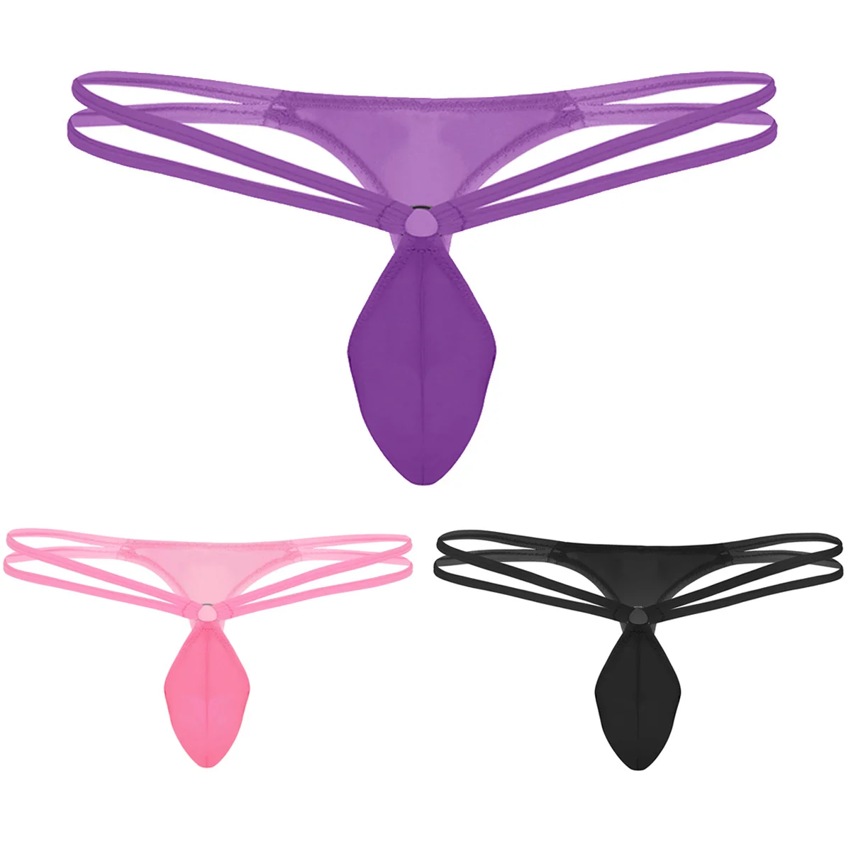 TiaoBug Мужское нижнее белье с низкой посадкой мешочком мини покрытие для мужчин