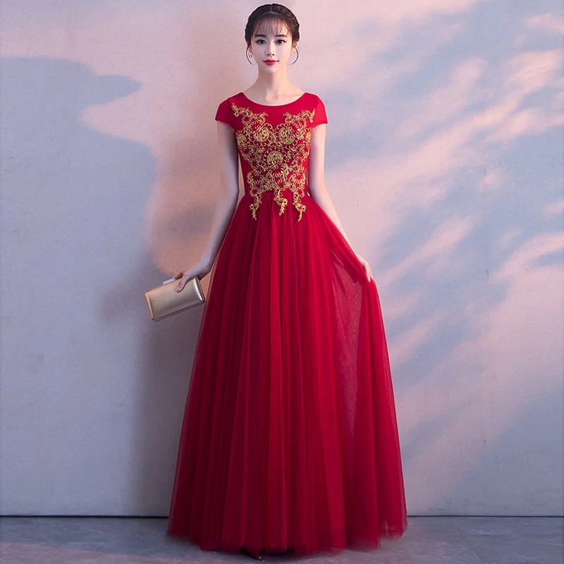 Роскошные вечерние платья с вырезом лодочкой robe de soiree красное вино кружевное